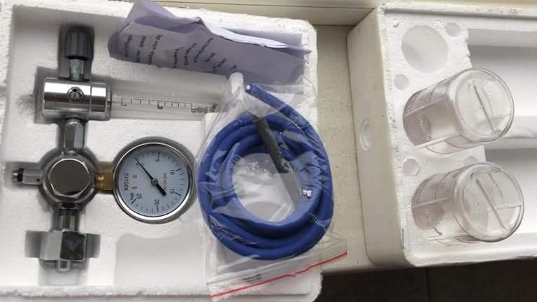 Saıramdyq kásipkerler aýrýhanaǵa tynys alý qurylǵylaryn tartý etti