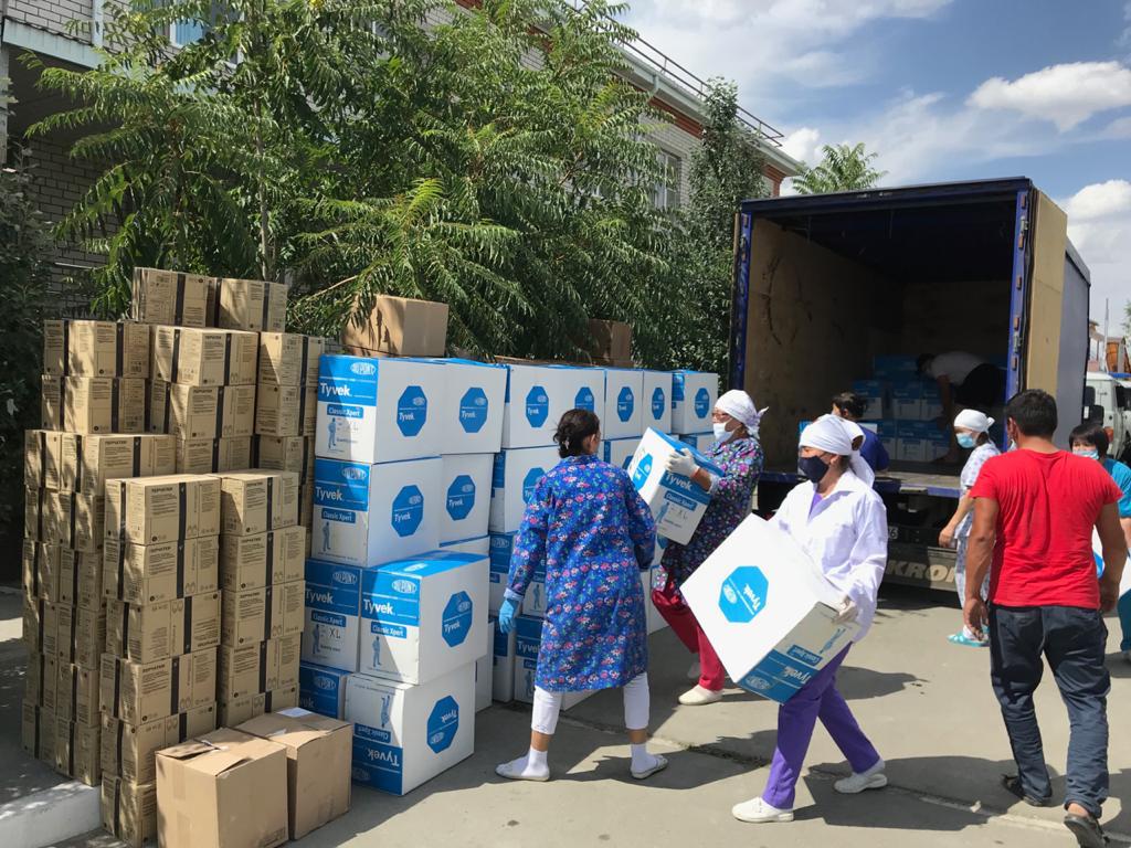 "Teńizshevroıl" Atyraýǵa 1 mlrd teńgeniń dári-dármegi men qorǵanysh quraldaryn ákeldi