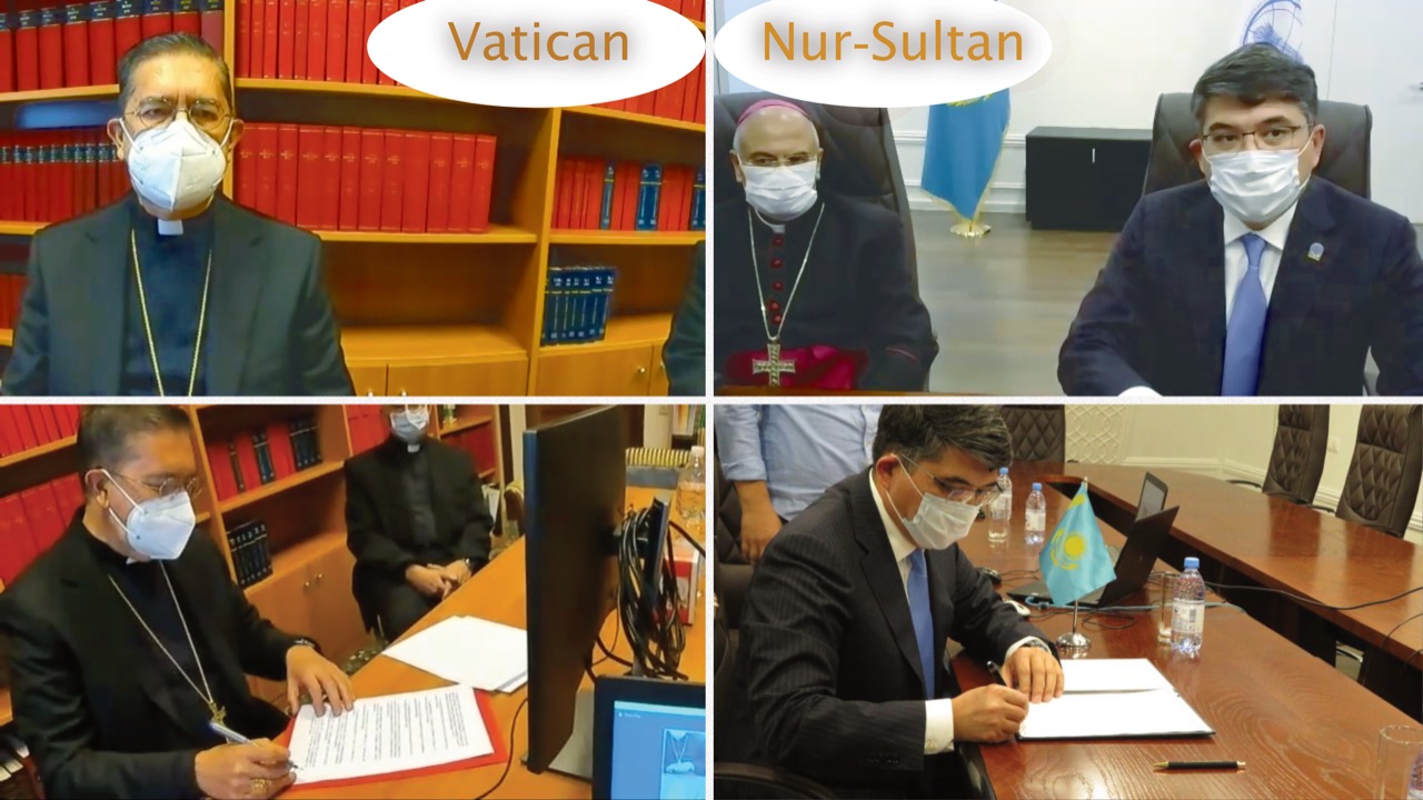 Nazarbaev ortalyǵy men Qasıetti Taqtyń Dinaralyq dıalog jónindegi Papalyq Keńesi Memorandýmǵa qol qoıdy