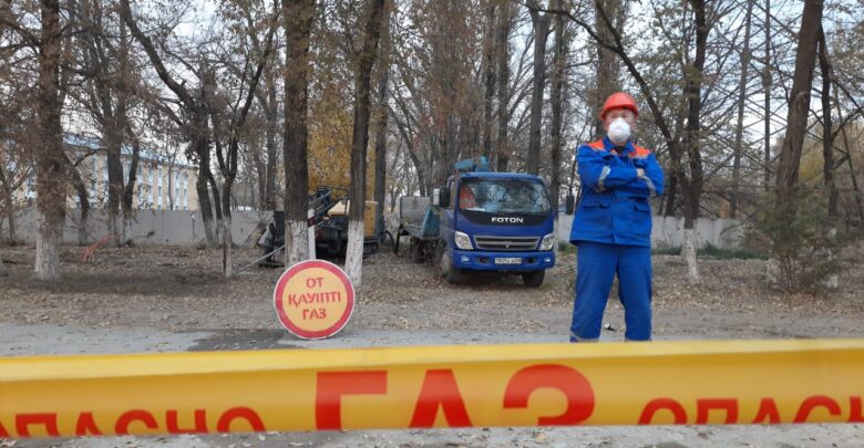 Taraz qalasynda gaz qubyry jaryldy