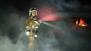 Qostanaı oblysynda aýrýhana órtenip jatyr