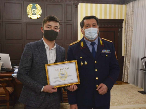 Ishki ister mınıstri jambyldyq eriktini marapattady