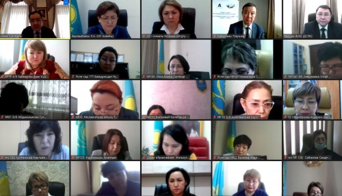 Almatyda mektepke deıingi bilim berýdiń ózekti máseleleri boıynsha keńes ótti