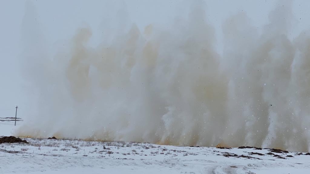 Qostanaı oblysynda muz jarý jumystary júrip jatyr