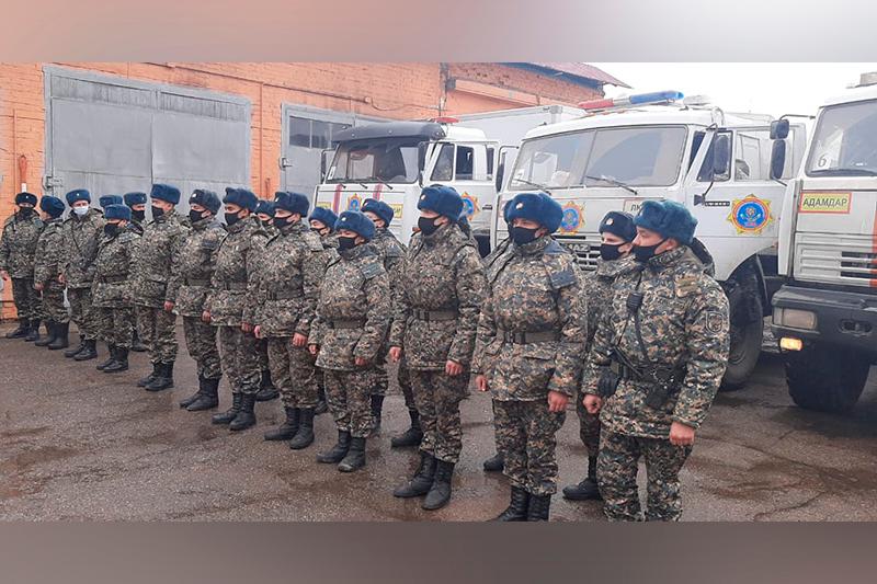 ShQO-daǵy sý basý qaýpi tóngen aımaqtarǵa arnaıy tehnıka men áskerıler jetkizildi