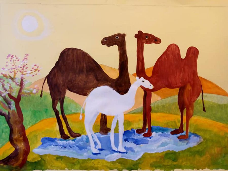 Perishte kóńil peızajdary