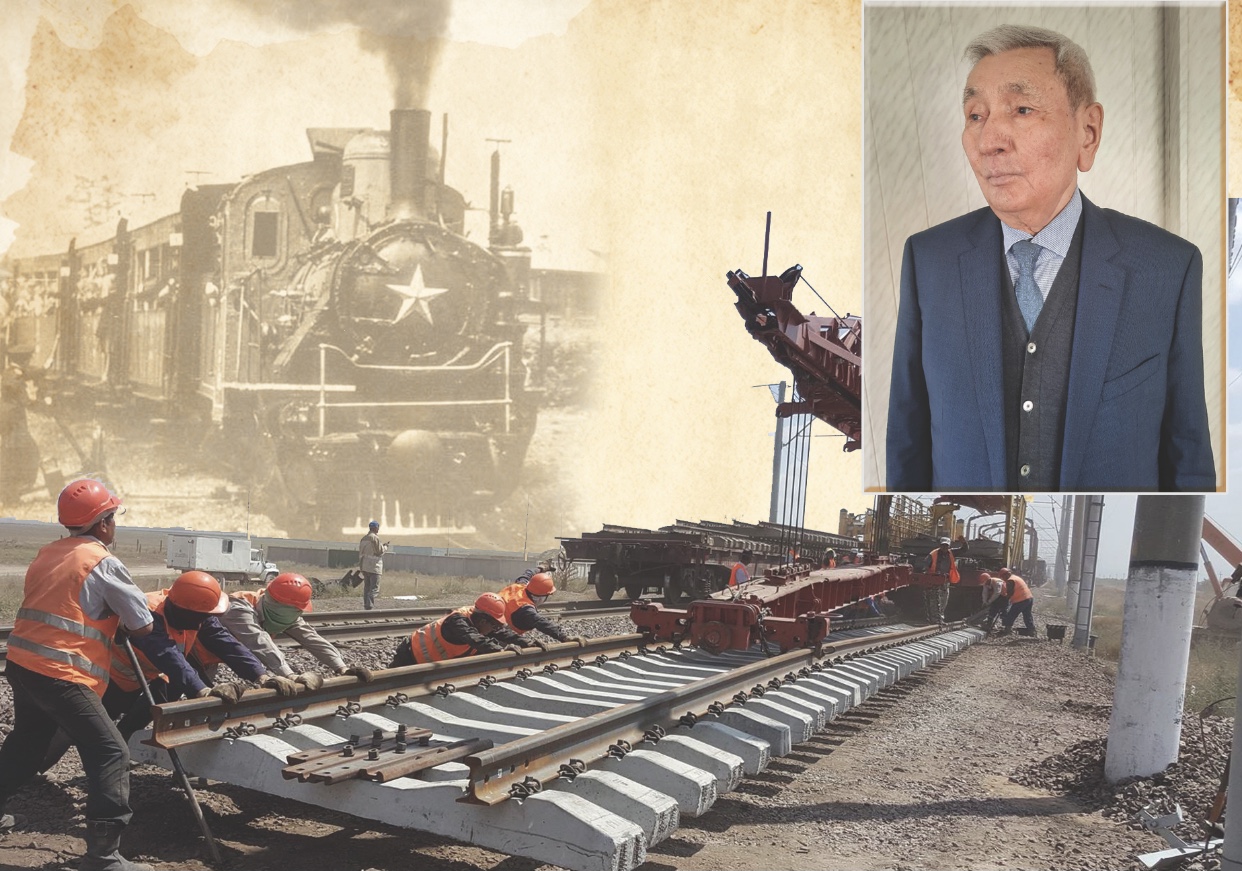 Amangeldi Omarov: Túrksib temir joly ákelerimizdiń qolymen salyndy