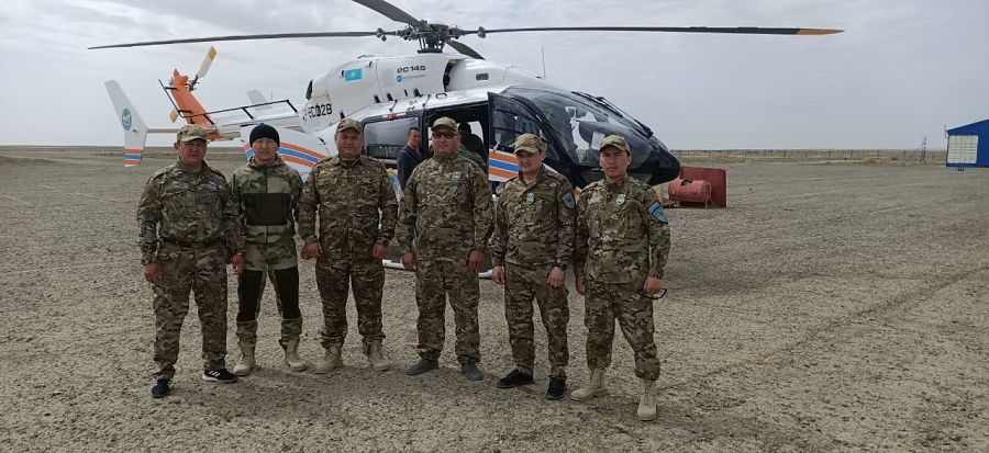 Kıikterdiń áýe esebi júrgizilýde