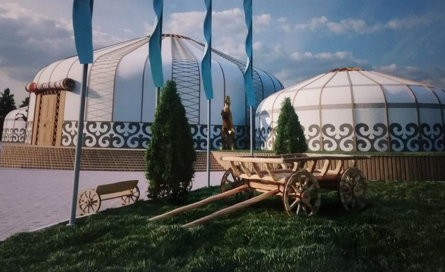 Áýlıeatadaǵy eń alyp kıiz úı