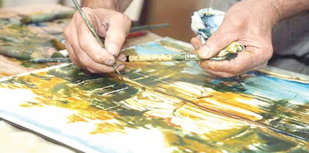 Akvarelge tamǵan tabıǵat