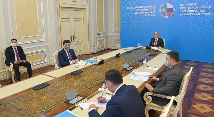 Qasym-Jomart Toqaev Qazaqstan men Reseıdiń XVII О́ńiraralyq yntymaqtastyq forýmyna qatysty