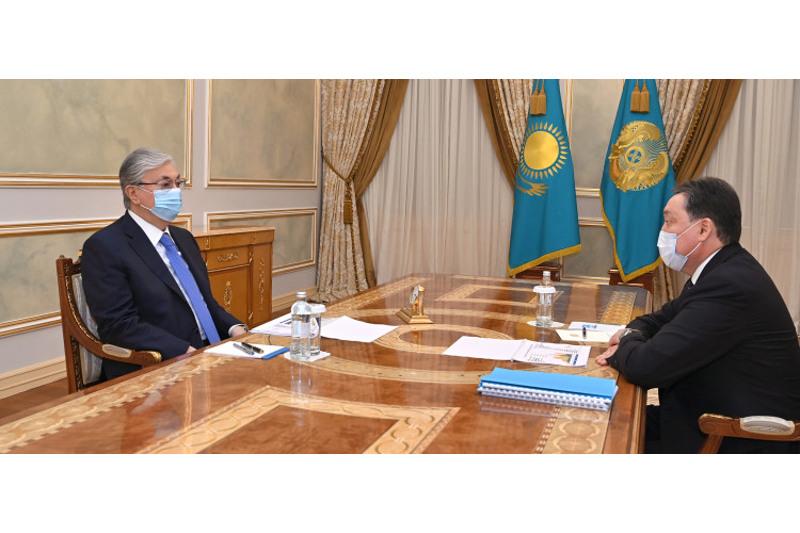 Memleket basshysy Asqar Mamındi qabyldady