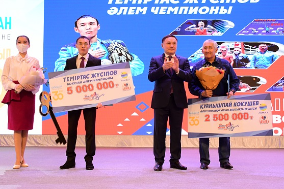 Kókshetaý chempıonyn qurmettedi