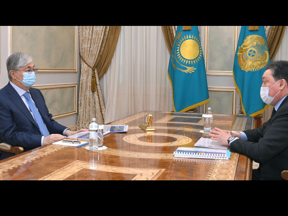 Memleket basshysy Asqar Mamındi qabyldady