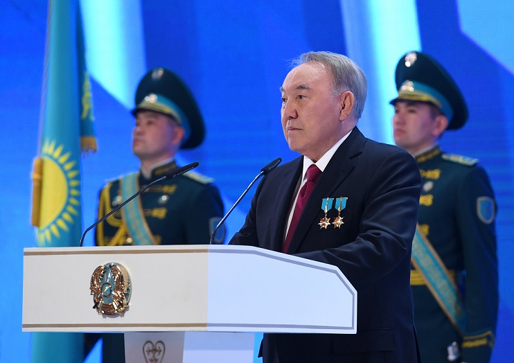 Nursultan Nazarbaevtyń QR Táýelsizdiginiń 30 jyldyǵyna arnalǵan saltanatty jıynda sóılegen sózi