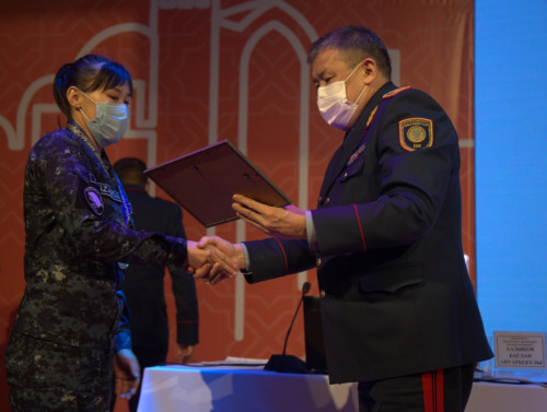 Respýblıkalyq baıqaýda jeńimpaz atanǵan polıseıler marapattaldy