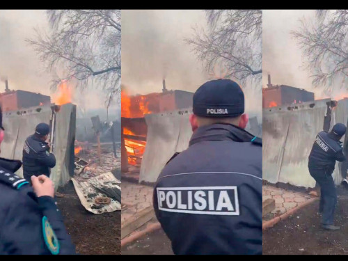 Petropavldyqtar órt sóndirýge kómektesken polıseılerge alǵys bildirdi