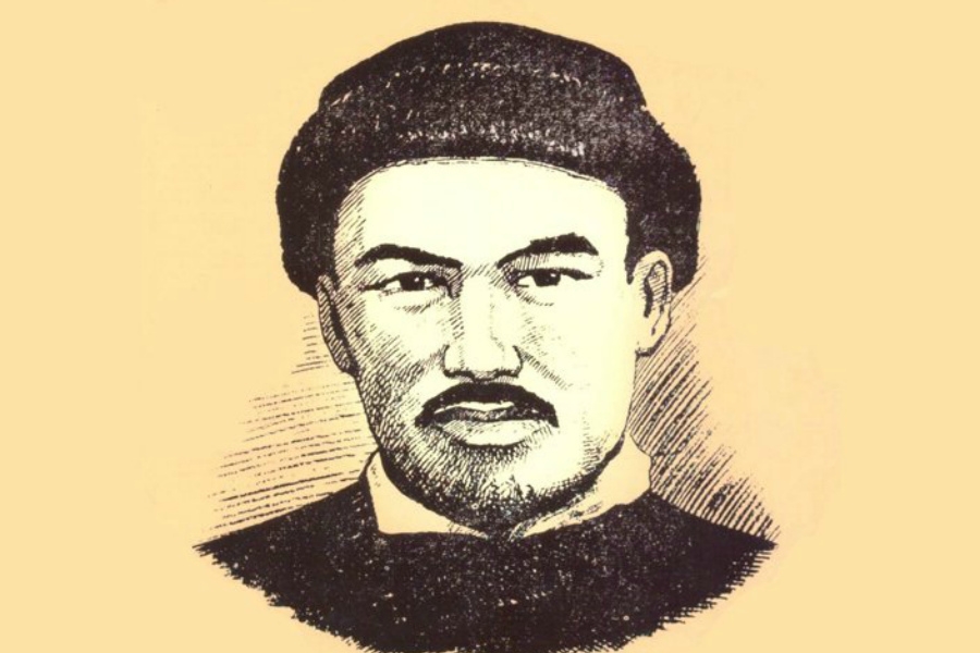 «Astyna qanatynyń marjan taǵyp...»