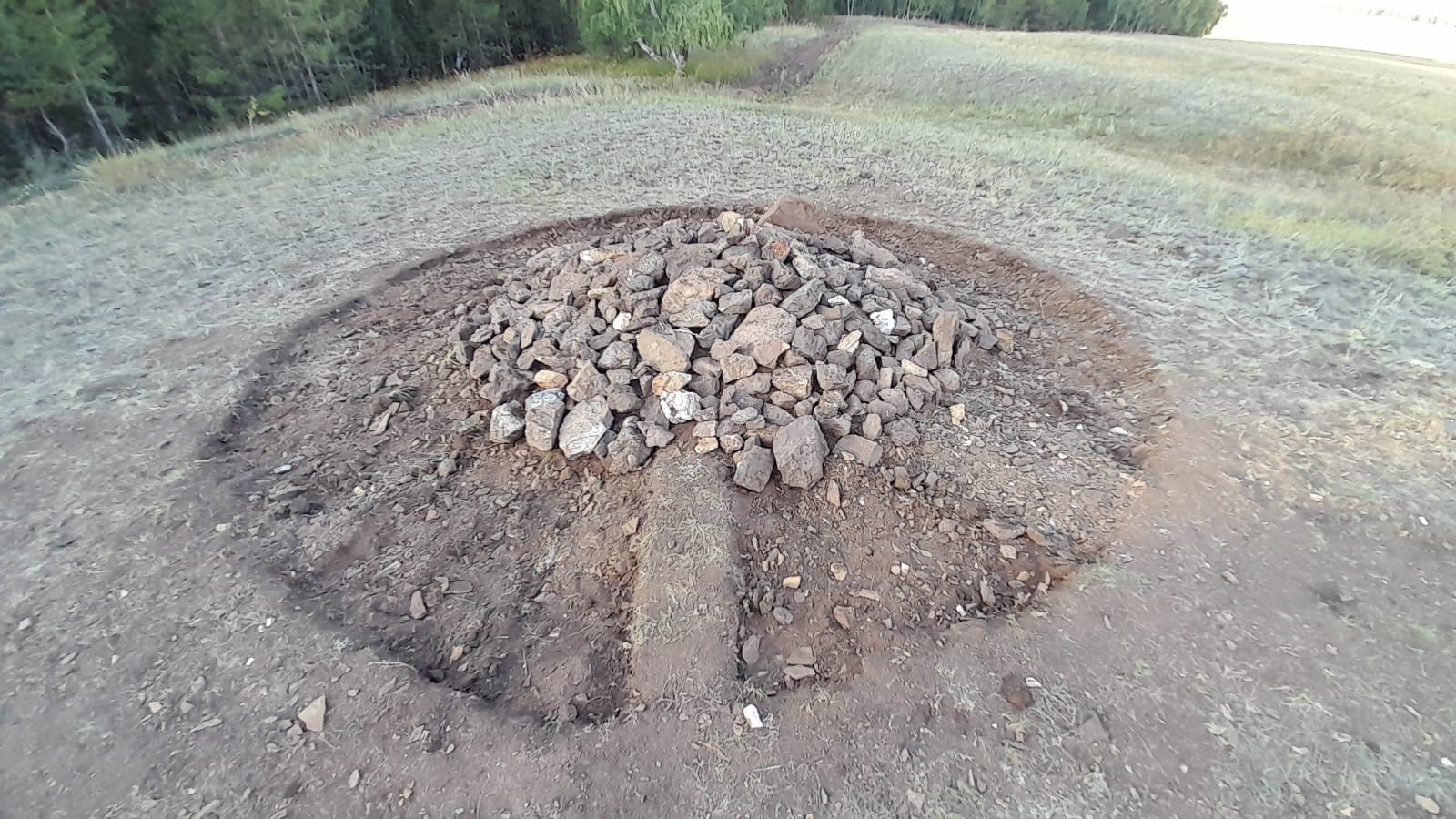 Qazynaly Kóksheniń qoınaýyndaǵy iz