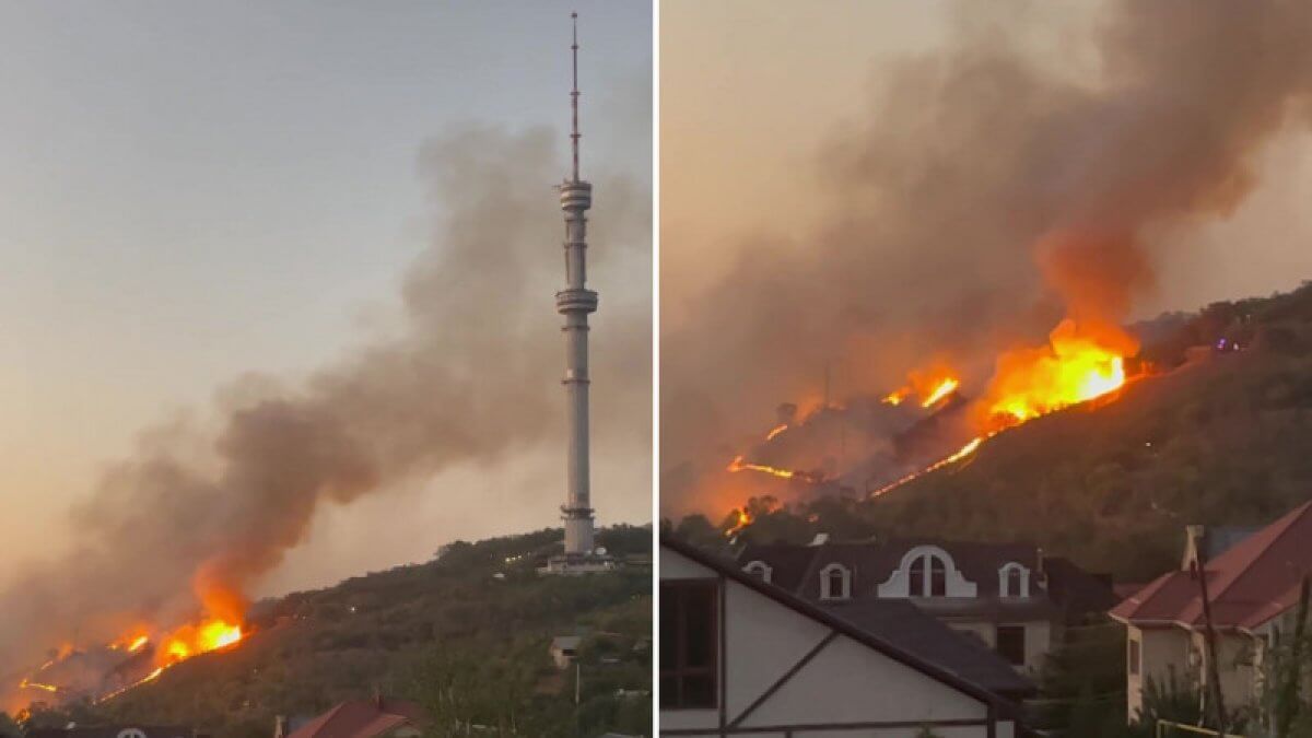 Kóktebede ot tutatqan adam ustaldy