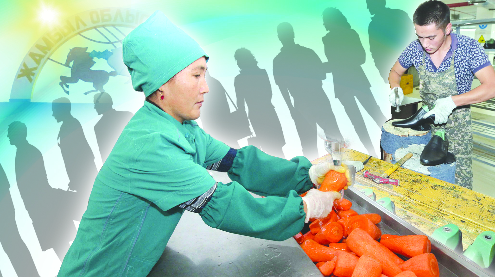 Jumyspen qamtý:  Sóz ben iste úılesim bar ma?