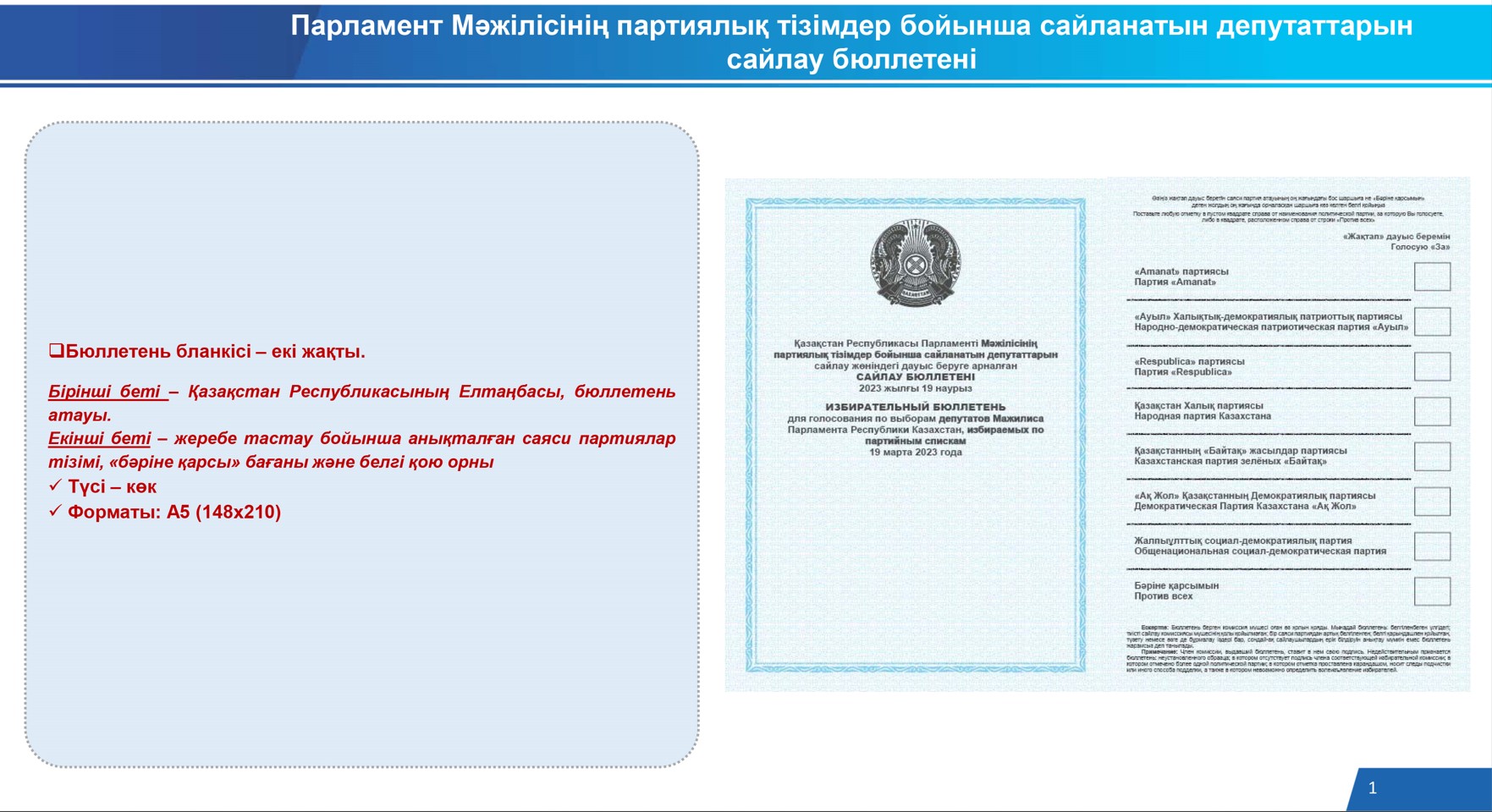 Kóppolıýsti partııalyq júıe: Saıası plıýralızmge nyq qadam