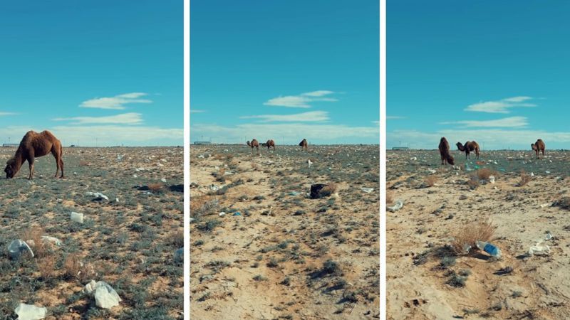 «Bizge ne bolǵan?»: Bloger Mańǵystaýdyń qoqys basqan dalasyn kórsetti