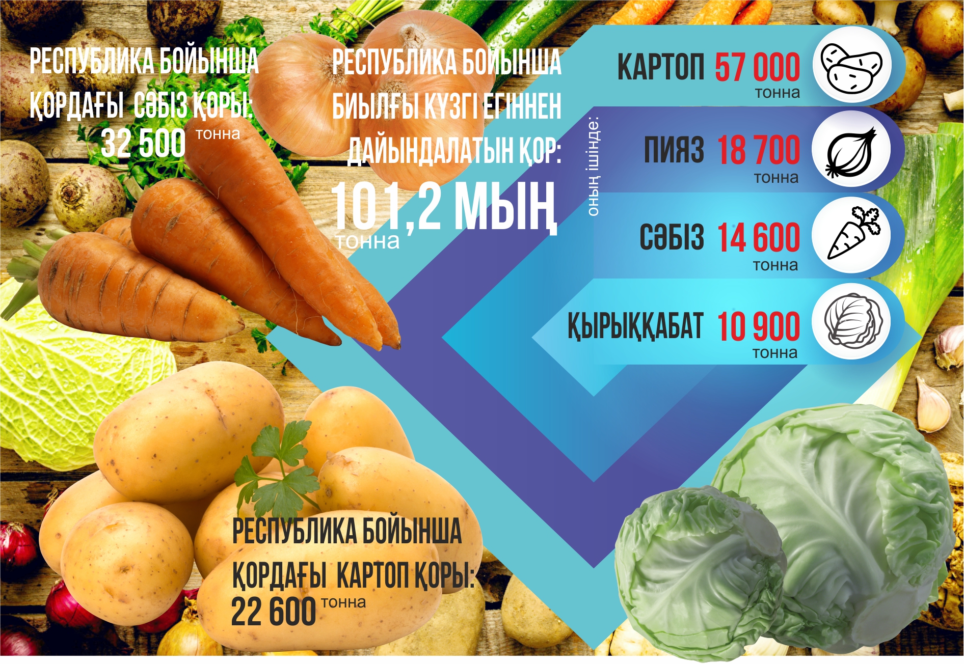 Qordaǵy azyq qansha ýaqytqa jetedi?