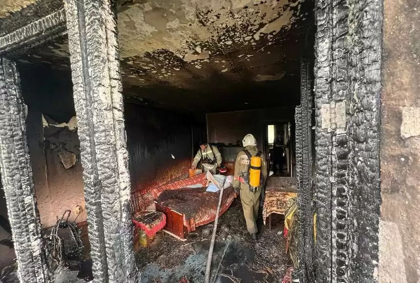 Oralda bes qabatty úıden órt shyqty