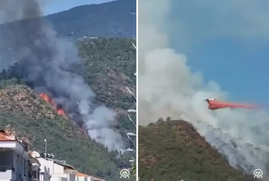 Túrkııada kýrort mańyndaǵy orman órtendi