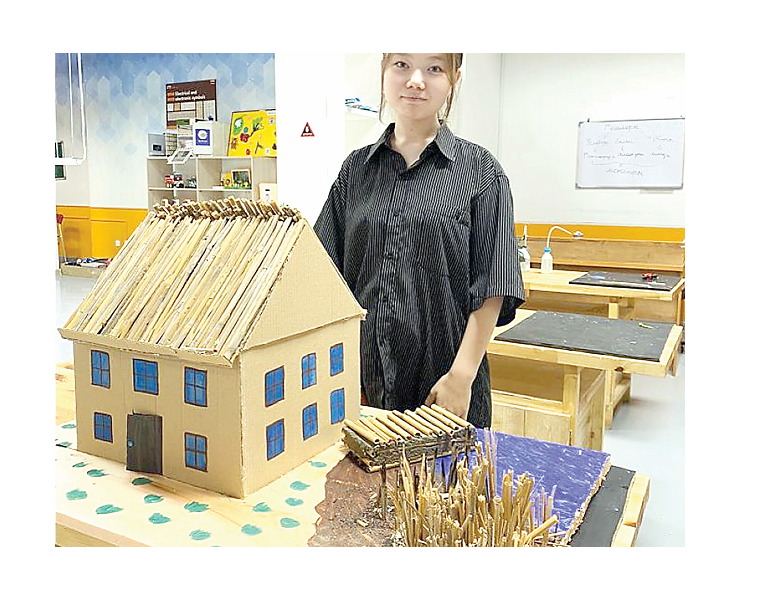 Qamystan jasalǵan shatyr