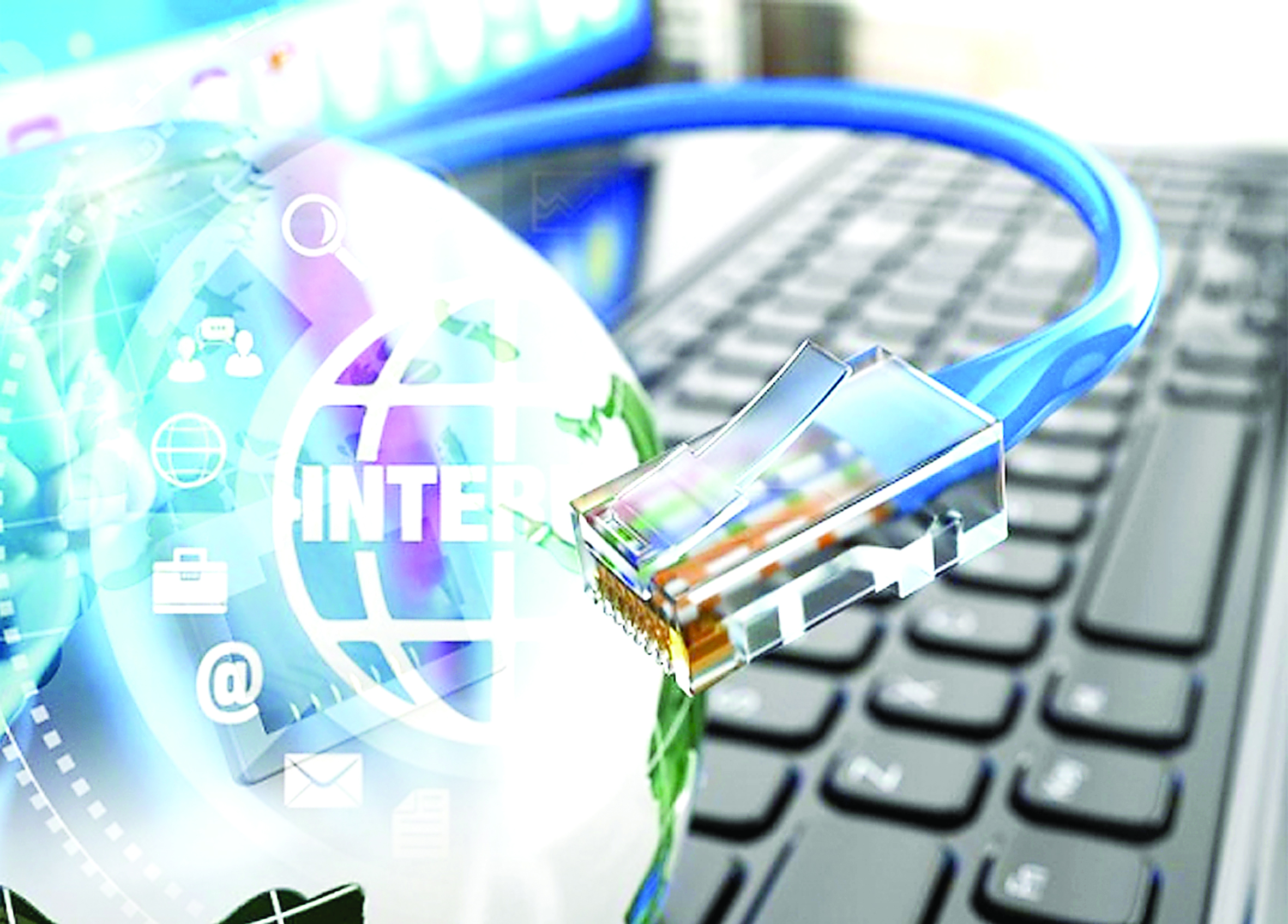 Internet sapasy júıkeni juqartyp tur