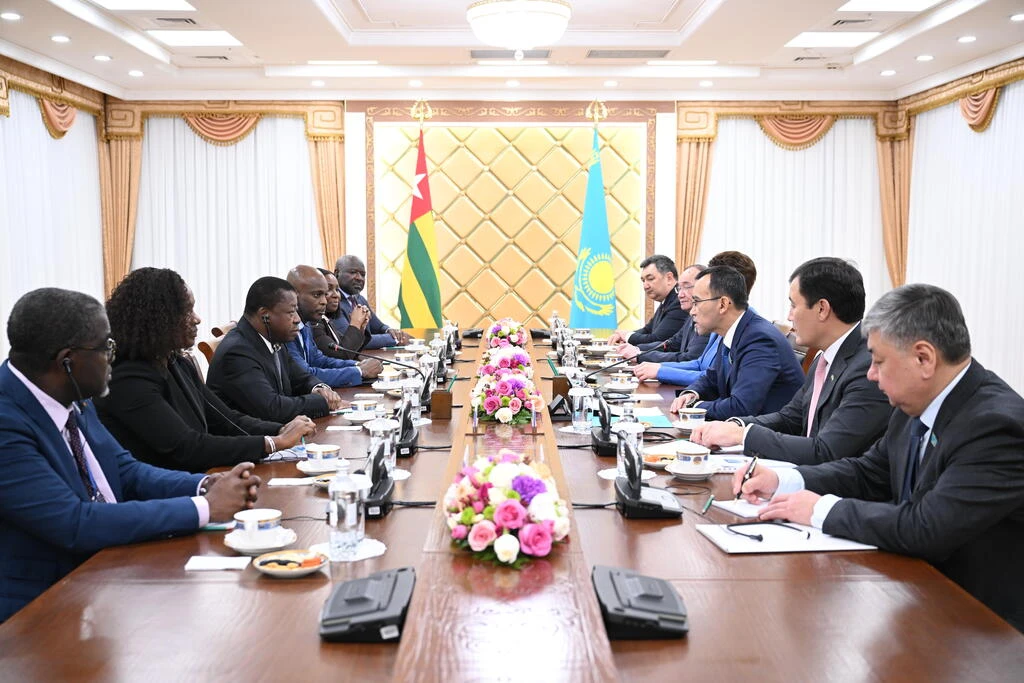 Máýlen Áshimbaev Togo Prezıdentimen kezdesti