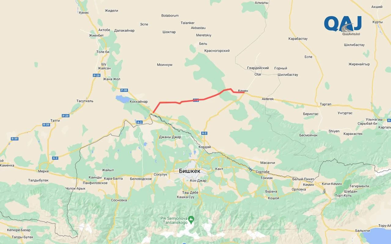 Jambyl oblysynda tasjoldyń bir bóligi jabyldy