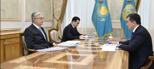 Memleket basshysy Jeńis Qasymbekti qabyldady