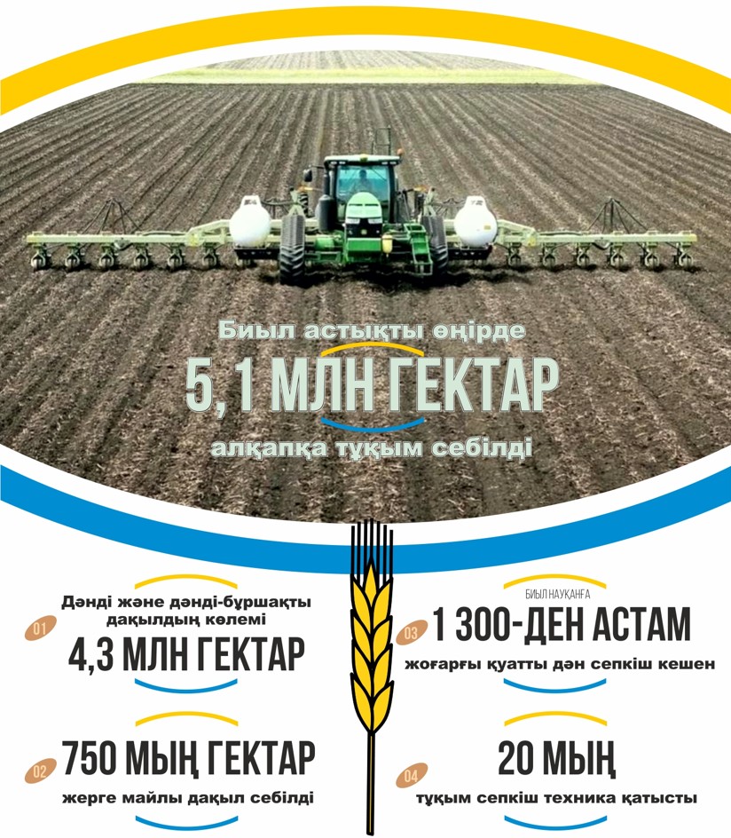 Qostanaıda kóktemgi egis naýqany aıaqtaldy