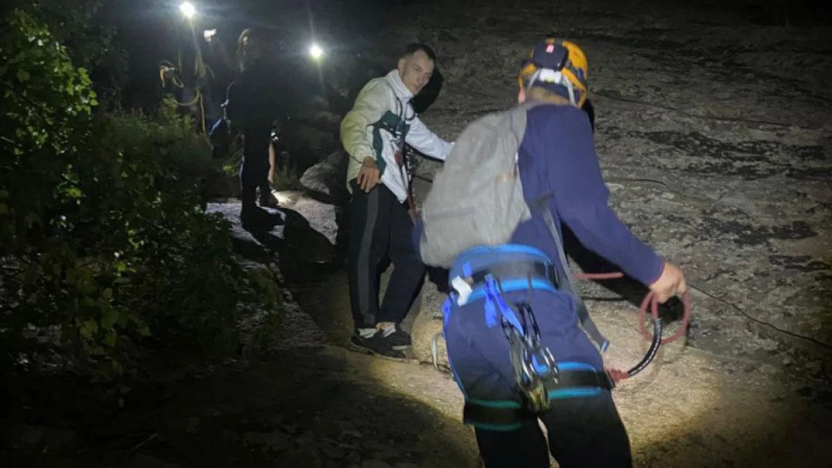 Pavlodar oblysynda taýdan túse almaı qalǵan jastar qutqaryldy