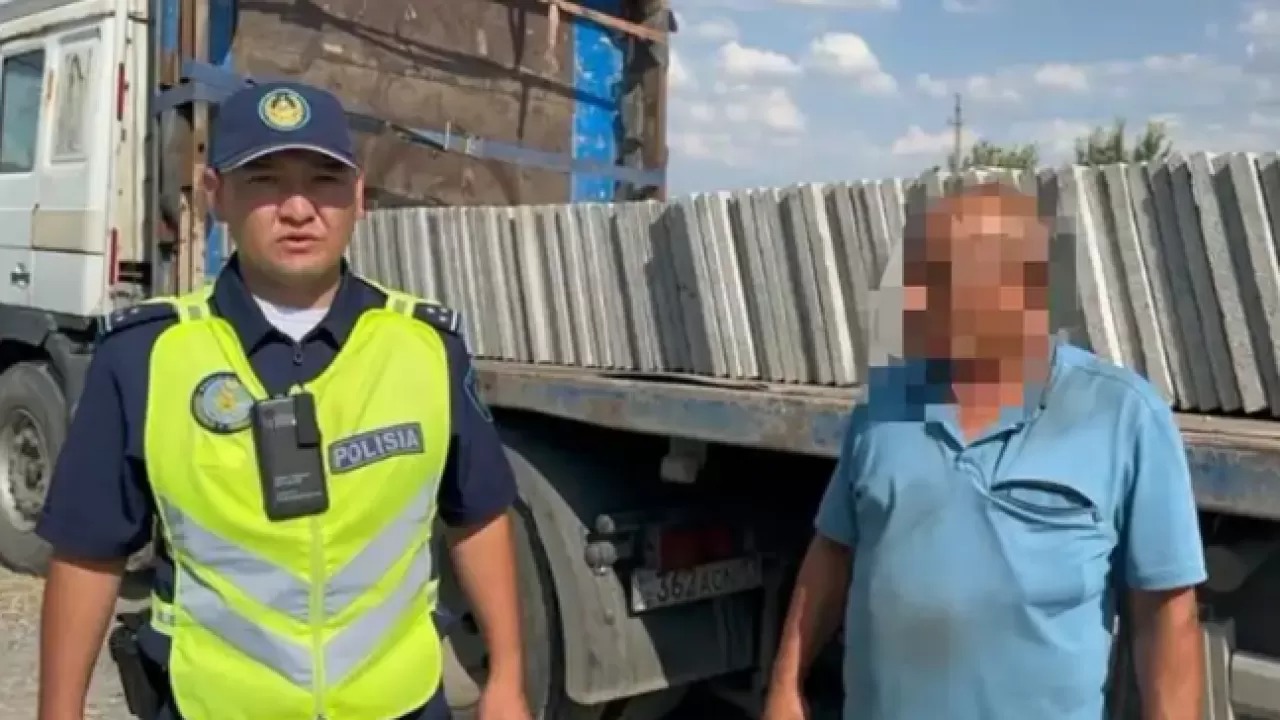 Túrkistan oblysynda 13 mln teńge aıyppuly bar júrgizýshi anyqtaldy