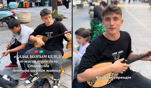 «Qazaq bolǵym keledi»: Dombyra shertken túrik azamaty jurtty súısintti