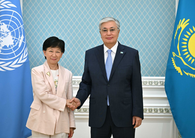 Prezıdent BUU Bas hatshysynyń orynbasary Izýmı Nakamısýdy qabyldady