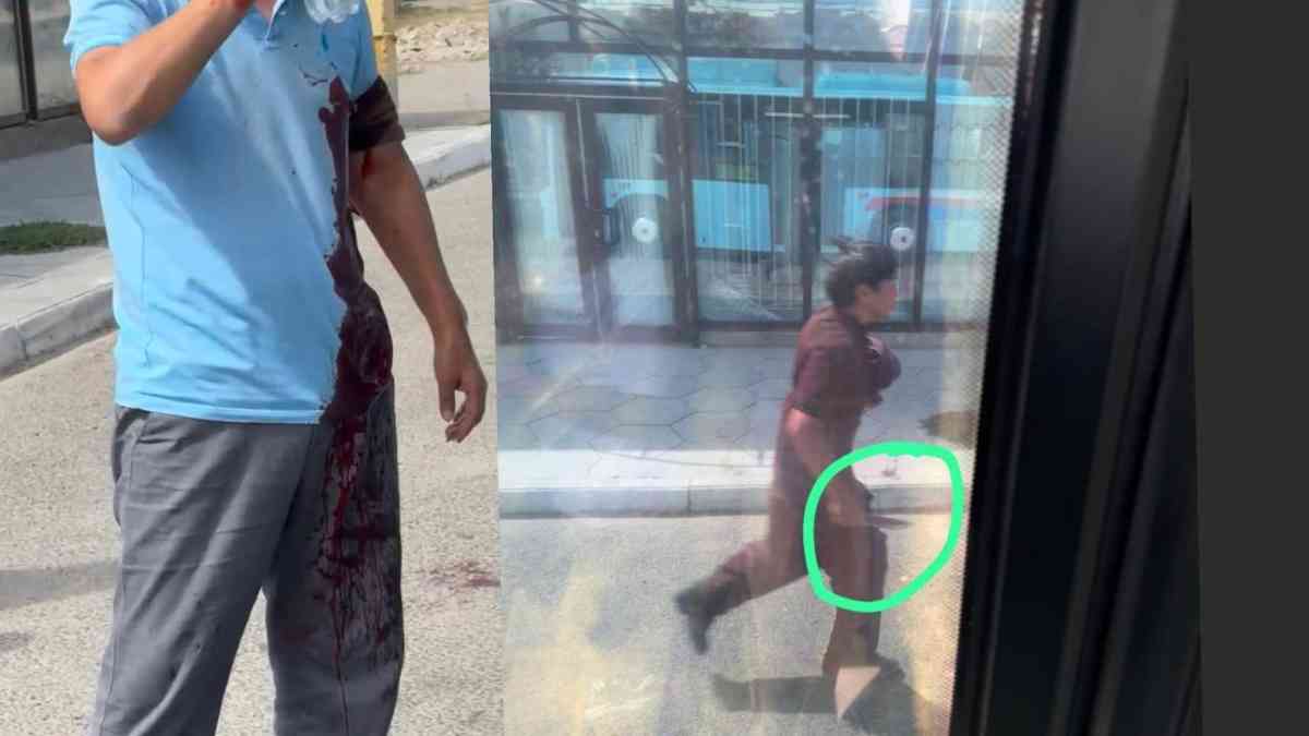 Tarazda jyndyhanadan qashqan adam avtobýs júrgizýshisin pyshaqtap ketti