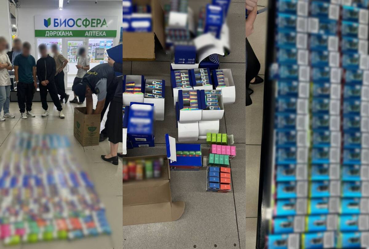 О́skemende eki saýda úıinen 550 den astam elektrondy temeki tárkilendi