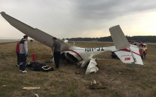 Túrkııada oqý-jattyǵý ushaǵy apatqa ushyraǵan