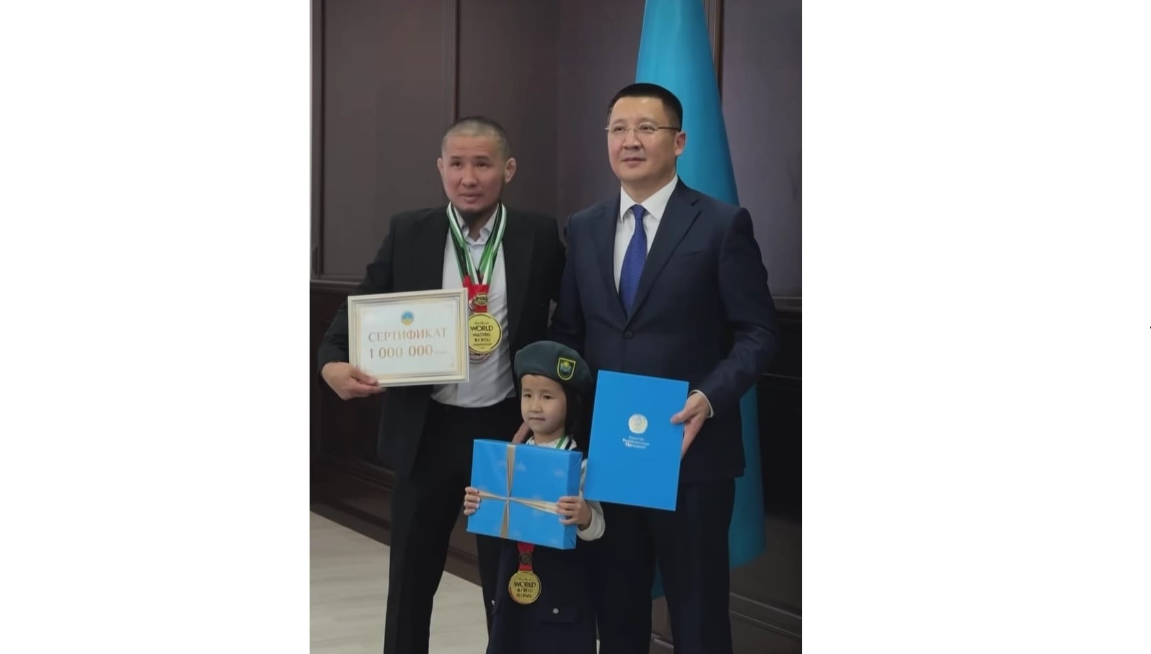 6 jasar álem chempıonyna Prezıdent syılyǵy tabystaldy