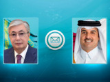 Prezıdent Qatar Ámirine quttyqtaý jedelhatyn joldady