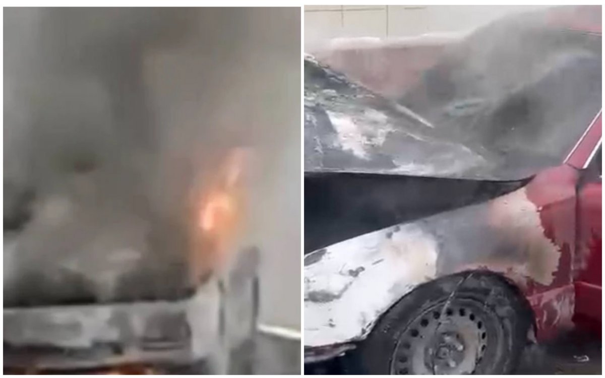 Almaty áýejaıynda kólik órtengen