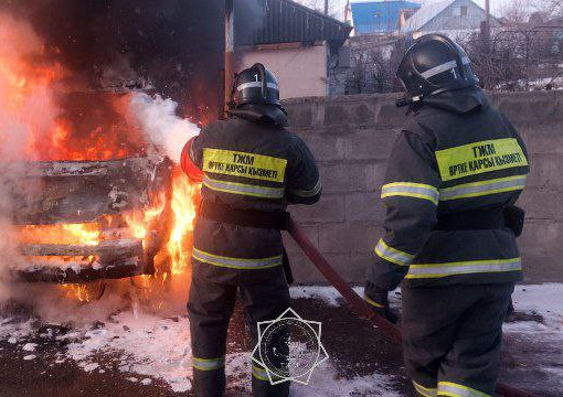 Almatyda júk kóligi otqa orandy