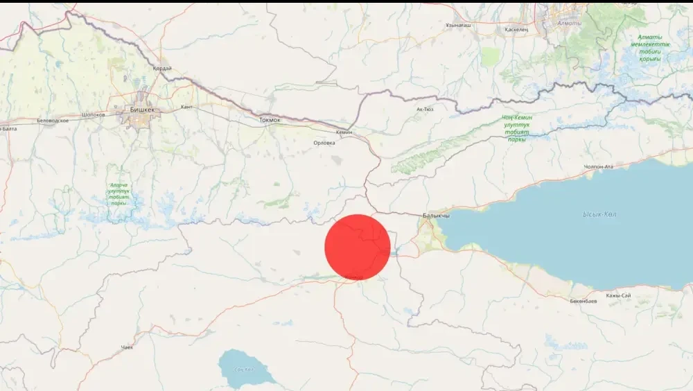 Qyrǵyzstanda jer silkindi