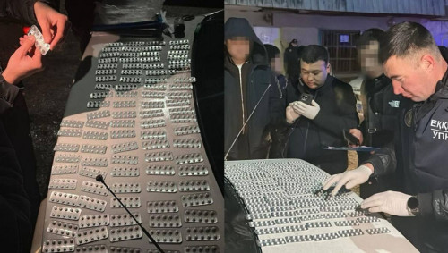 Túrkistandyqtan 2 myń tramadol tabletkasy tárkilendi