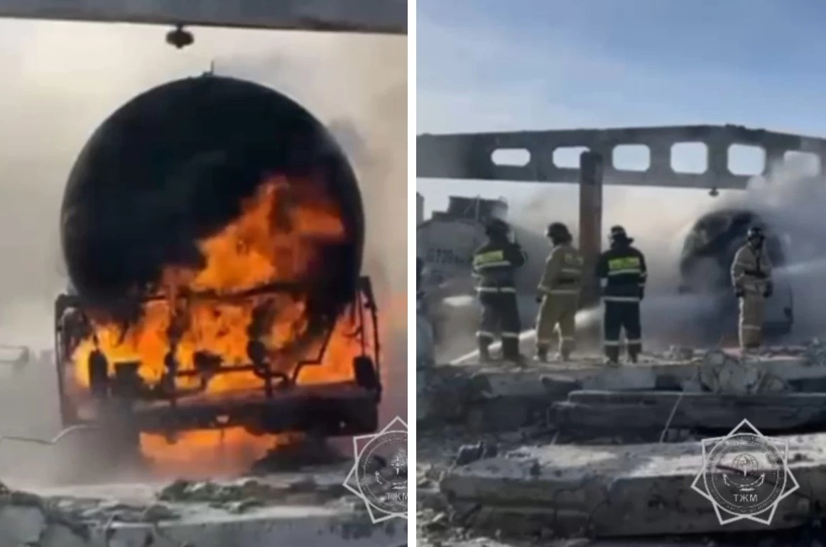 Jezqazǵanda munaı bazasyndaǵy órtten  4 adam zardap shekti